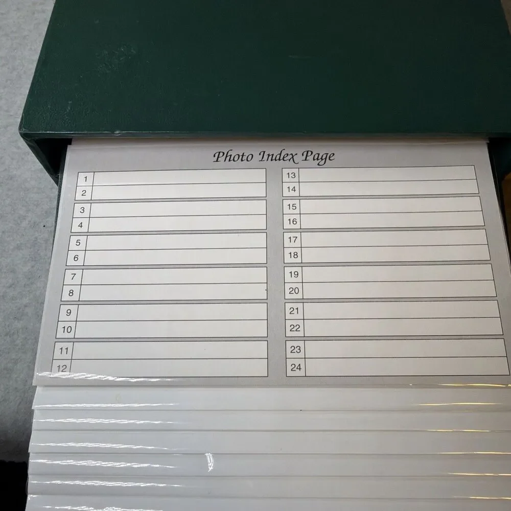 Vintage MEHLE Green 4-Drawer Index Card File Storage Box Archive Organizer Case